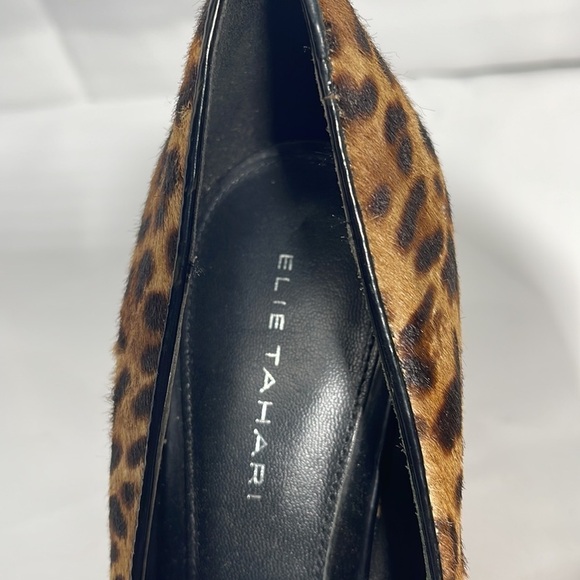 Elie Tahari Animal Print Pony Hair/Leather Heel Pump size 8.5 - Picture 11 of 13